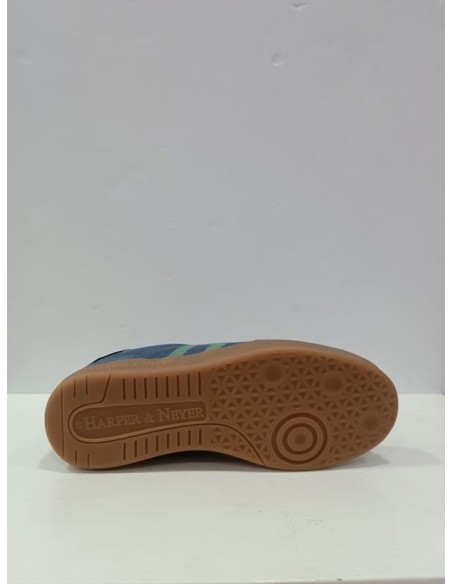 SNEAKER HAMPTONS COLORS GUNMETAL BLUE HARPER AND NEYER