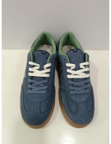 SNEAKER HAMPTONS COLORS GUNMETAL BLUE HARPER AND NEYER