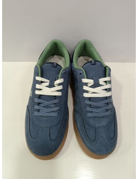 SNEAKER HAMPTONS COLORS GUNMETAL BLUE HARPER AND NEYER