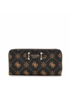 Cartera grande Silia con logotipo 4G peony Guess Marrón Oscuro