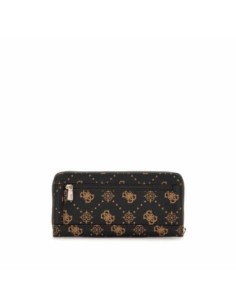 Cartera grande Silia con logotipo 4G peony Guess Marrón Oscuro 2
