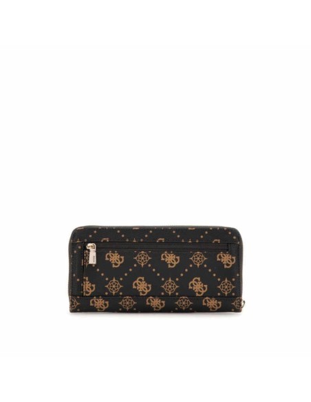 Cartera grande Silia con logotipo 4G peony Guess Marrón Oscuro
