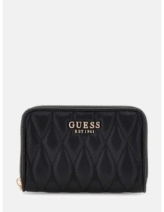 Mini cartera Valla pespunteada Guess Negro