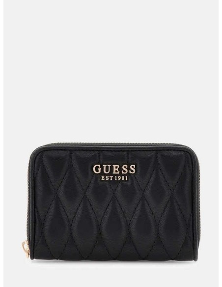 Cartera Valla pespunteada Negro