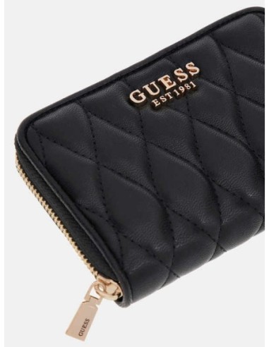 Cartera Valla pespunteada Negro