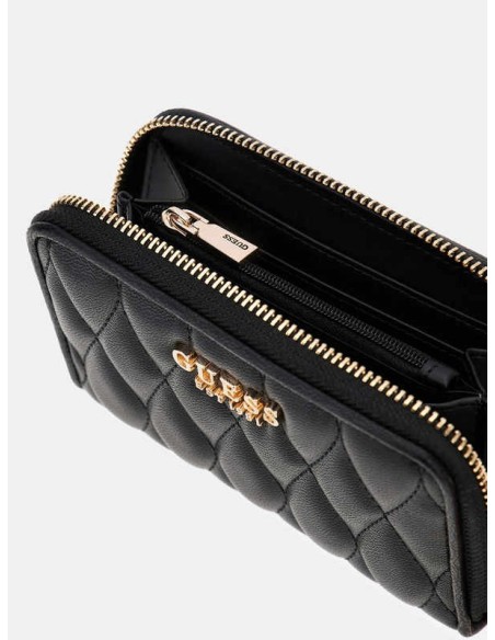 Cartera Valla pespunteada Negro