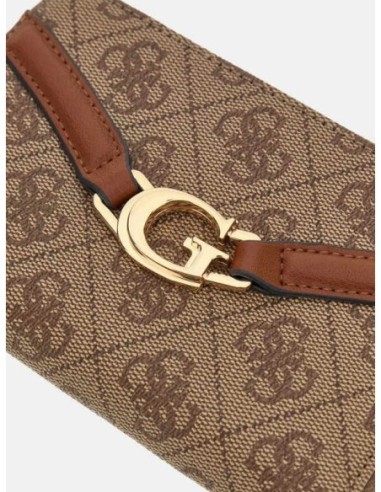 Cartera Dea con logotipo 4G Marrón Claro