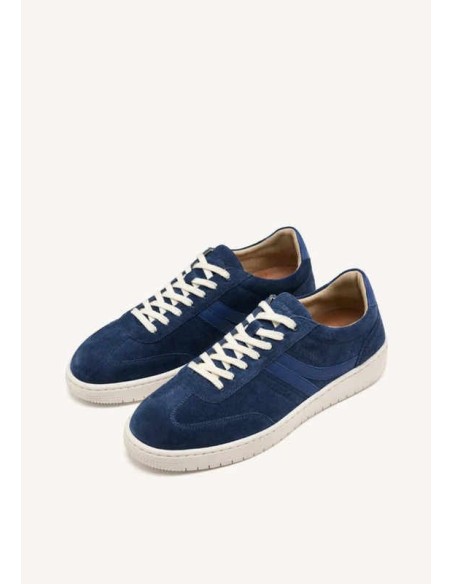 ZAPATILLAS PIEL SERRAJE TIVERTON AZUL MARINO GIOSEPPO