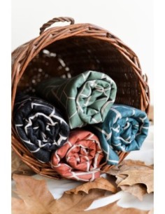 Pashmina Noco Fisuras Geométricas Negro 2