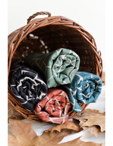 Pashmina Noco Fisuras Geométricas Negro