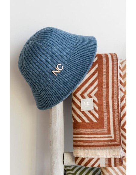 Sombrero bucket lana canalé negro Noco