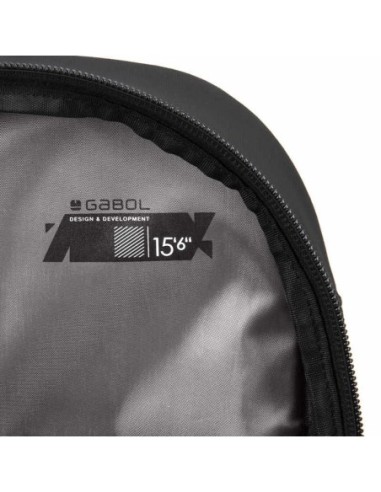 Mochila para portátil 3 dptos. DISK Gabol Negro