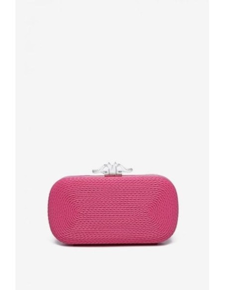 Clutch Abbacino Trenzado Fucsia