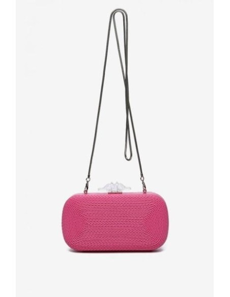 Clutch Abbacino Trenzado Fucsia