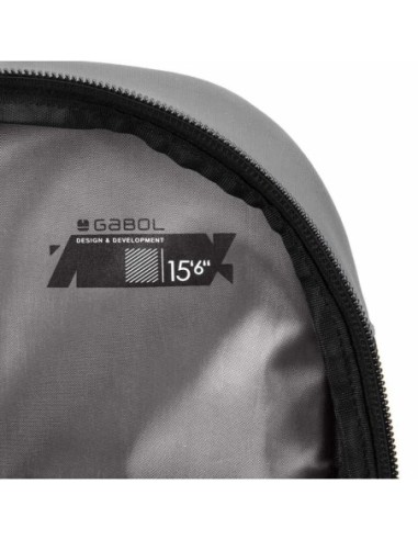 Mochila para portátil 3 dptos. DISK Gabol Gris