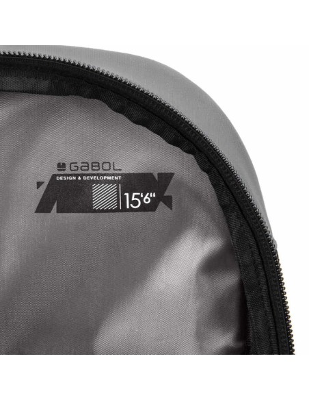 Mochila para portátil 3 dptos. DISK Gabol Gris