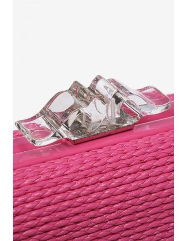 Clutch Abbacino Trenzado Fucsia