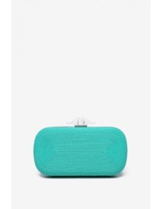 Clutch Abbacino Trenzado Turquesa 2
