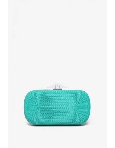 Clutch Abbacino Trenzado Turquesa