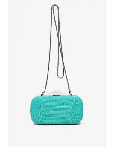 Clutch Abbacino Trenzado Turquesa