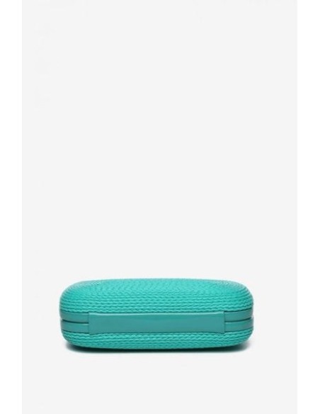Clutch Abbacino Trenzado Turquesa