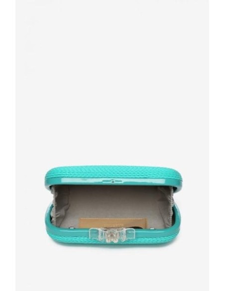 Clutch Abbacino Trenzado Turquesa