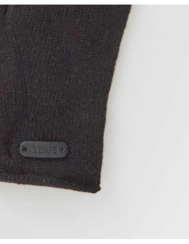 Guantes Yerse de punto 100% lana Negros