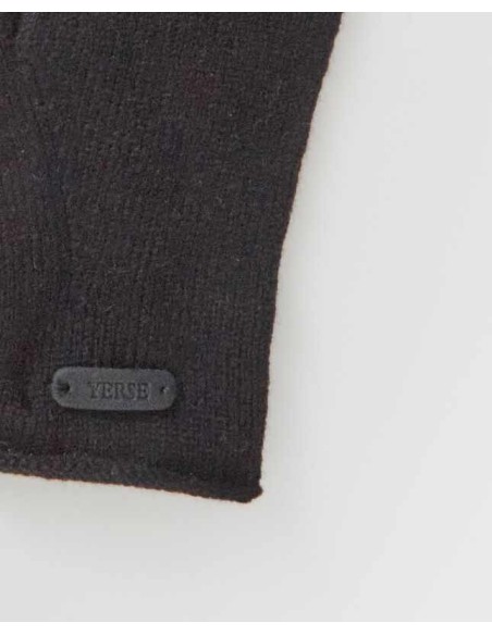 Guantes Yerse de punto 100% lana Negros
