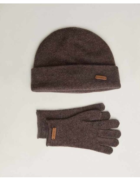 Gorro Yerse de punto 100% lana Marrón