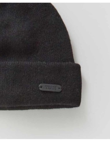 Gorro Yerse de punto 100% lana Negro