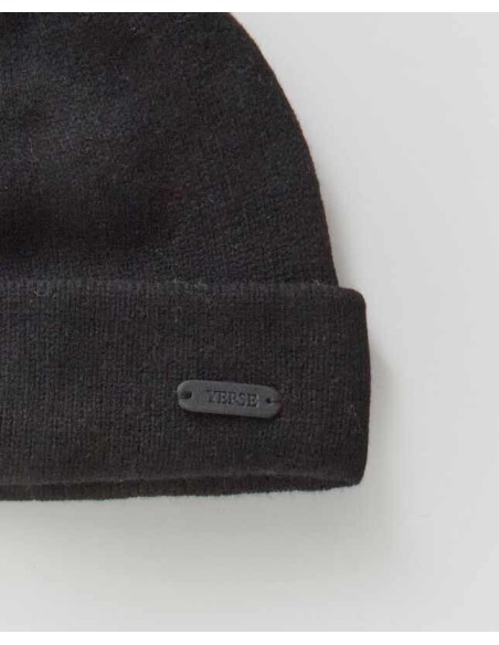 Gorro Yerse de punto 100% lana Negro
