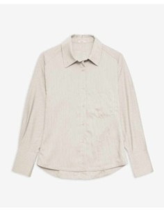 Camisa Yerse manga larga rayas crudo 2