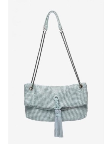 Bolso alargado Abbacino malla metálica Azul Claro