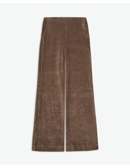 Pantalón Yerse pana mezcla algodón taupe