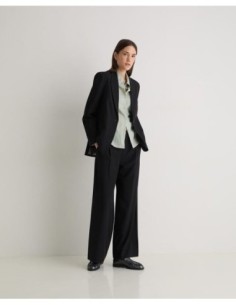 Pantalón traje Yerse pinzas negro 2