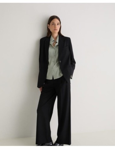 Pantalón traje Yerse pinzas negro