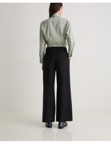 Pantalón traje Yerse pinzas negro
