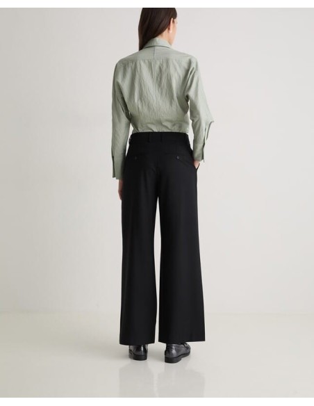 Pantalón traje Yerse pinzas negro