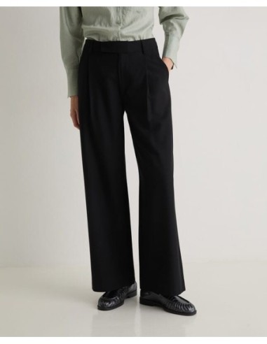 Pantalón traje Yerse pinzas negro