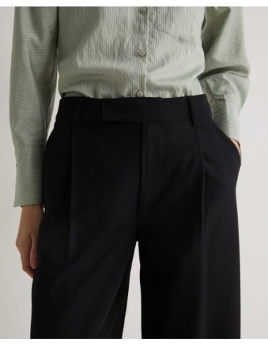 Pantalón traje Yerse pinzas negro