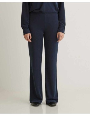 Pantalón Yerse ancho fluido azul marino