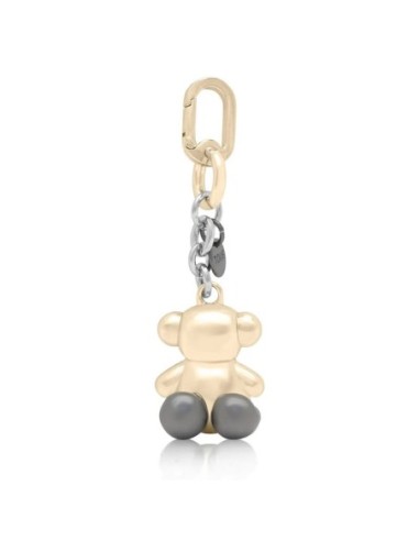 Llavero metal dorado y plateado Bold Bear Tous
