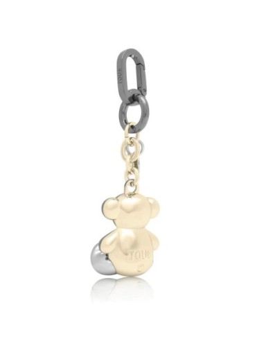 Llavero metal negro y dorado Bold Bear Tous