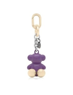 Llavero metal lila y rosa Bold Bear Tous