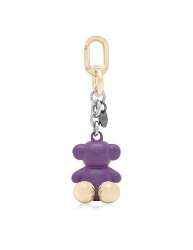 Llavero metal lila y rosa Bold Bear Tous