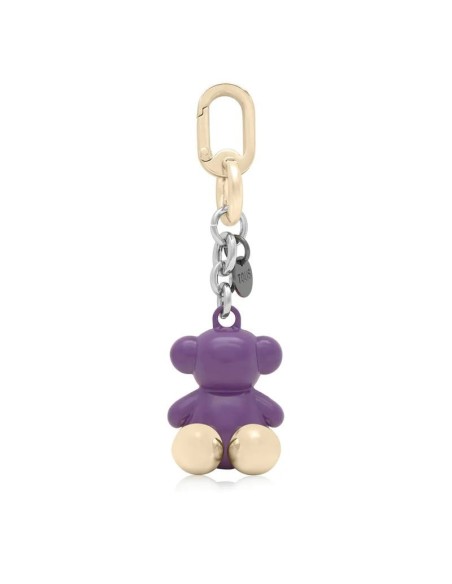 Llavero metal lila y rosa Bold Bear Tous
