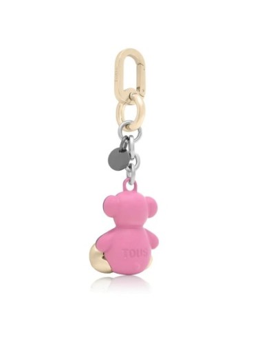 Llavero metal lila y rosa Bold Bear Tous