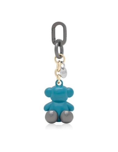 Llavero metal turquesa y azul Bold Bear TOUS