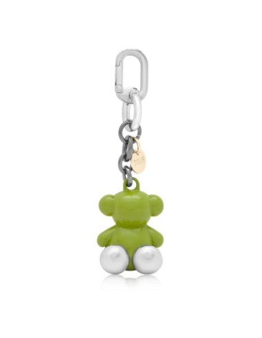 Llavero metal verde y amarillo Bold Bear TOUS