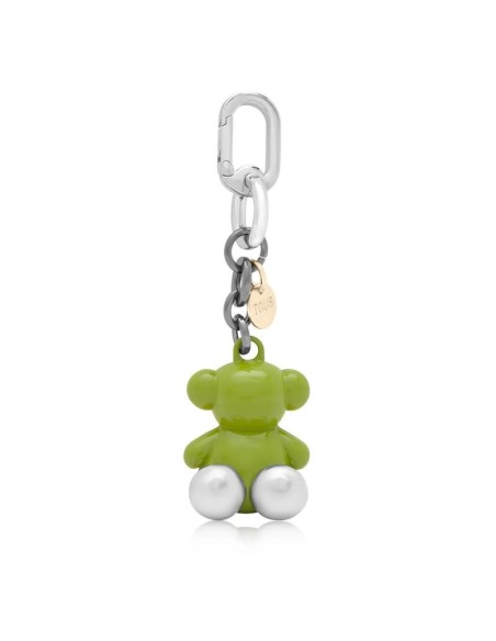 Llavero metal verde y amarillo Bold Bear TOUS
